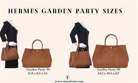 hermes garden party sizes|garden party 30 vs 36.